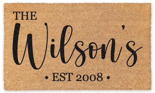 COCO MATS 'N MORE Personalized Coco Doormat - Made in