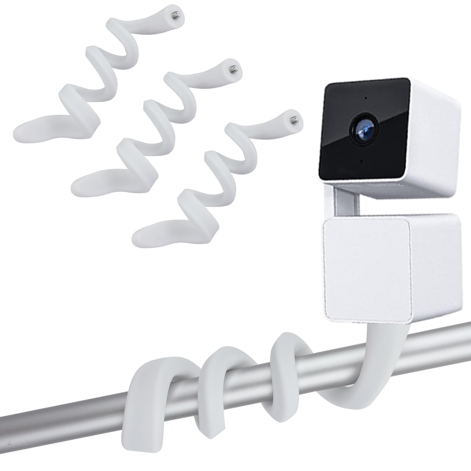 OYOCAM3 Pack Flexible Twist Mount Baby Monitor Mount Compatible with WYZE Cam Pan V3 V2 Camera Wall Mount Bracket Home Security Camera