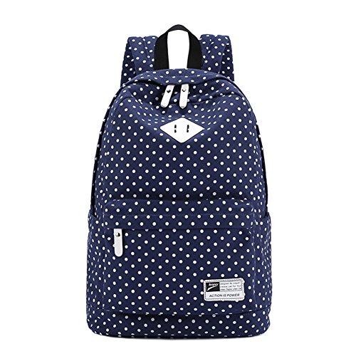 Moin Mochila de los Estudiantes Mochilas euscuelas del Punto de la Onda Nueva Chicas
