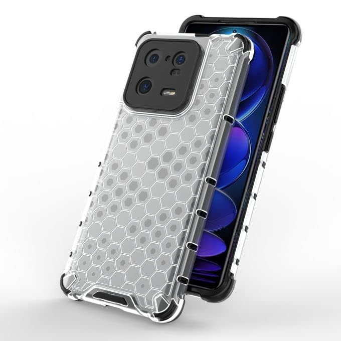 Image of Lustree TPU Honey Comb Armor Shock Proof Back Cover for Samsung Galaxy F15 / M15 5G / A15 5G (Transparent)