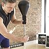 Protocol Punching Bag with Stand - for Adults & Kids - Punching Bag with Stand Plus Boxing Gloves - Adjustable Height Stand - Great for Exercise and Fitness Fun for The Entire Family , Black