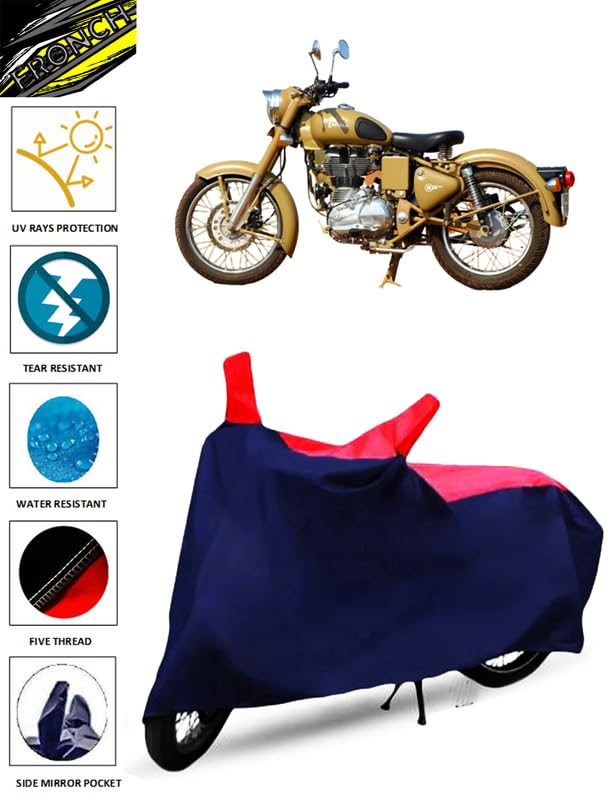 Image of Waterproof Bike Cover for Royal Enfield Classic Desert Storm - Scooty Compatible