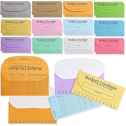 Juvale 96 Pack Budget Envelopes Cover