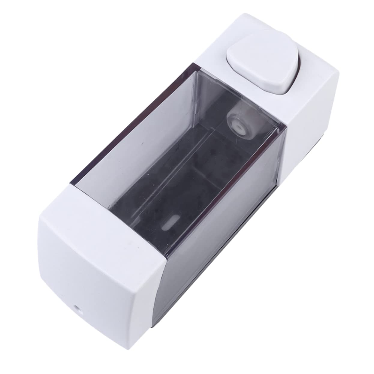 SOLUSTRE 1Pc Wall Mounted Soap Dispenser Shampoo Container Shower Gel Box Material Easy to Clean Detachable Lid for Bathroom Kitchen Office Use