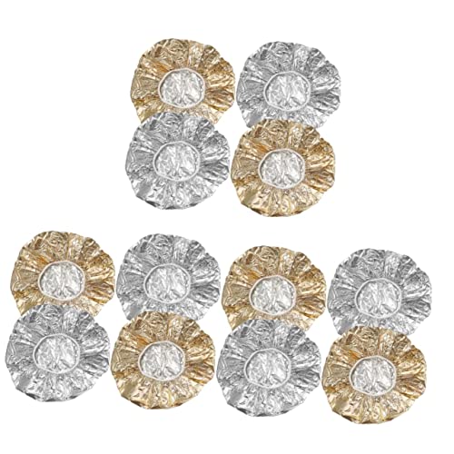 IWOWHERO 3sets Aluminum Hair Cap Reusable for Hair Deep Conditioning Heat Size Fits for Salon Use 4pcs*3