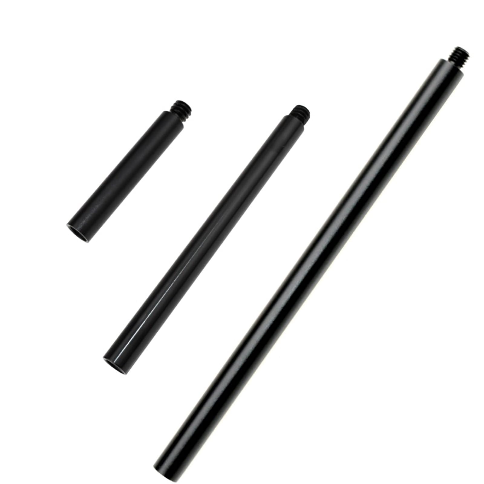 HUANGENG Thread Extension Rod 12mm Diameter 1/4inch Extension Poles Stabilizer Accessory for Tripods and Motorcycle Mounts