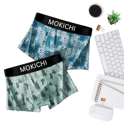 Image of Men's Microfiber Boxer Briefs Pack of 2 | Ultra Soft Stretch Trunks | Moisture-Wicking Breathable Innerwear | Printed Premium Underwear for Men | Comfortable Elastic Waistband
