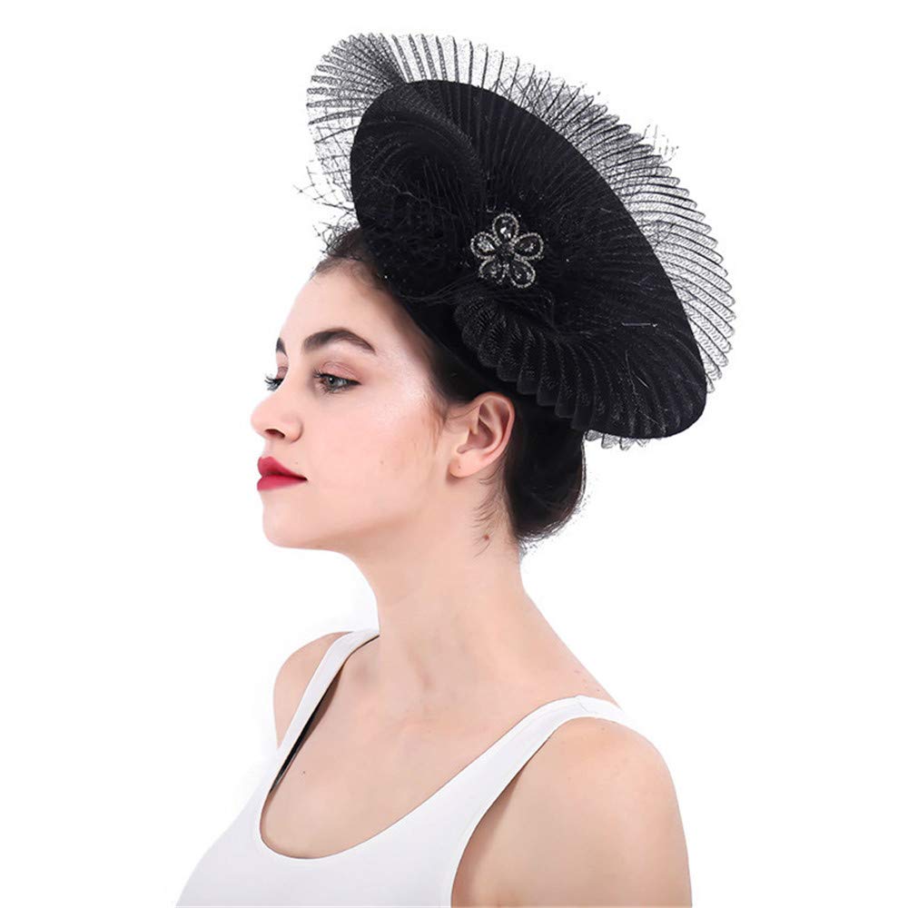 Large Fascinator Hat Weddings Ladies 