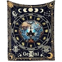 Homieblanket Gemini Zodiac Blanket for Boys Girls, Secret Astrology Themed Design Printed Throw Blankets for Kids Lap, Chair Sofa, Warm Soft Cozy Blanket, 40\"x 50\"