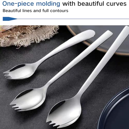 image for WEKTUNAA 4-pack Stainless Steel Sporks for Everyday Use,Camping Hiking