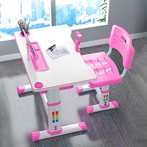 image for Liraly Home & Garden Liraly Kids Study Desk and Chair Set, with Bookst
