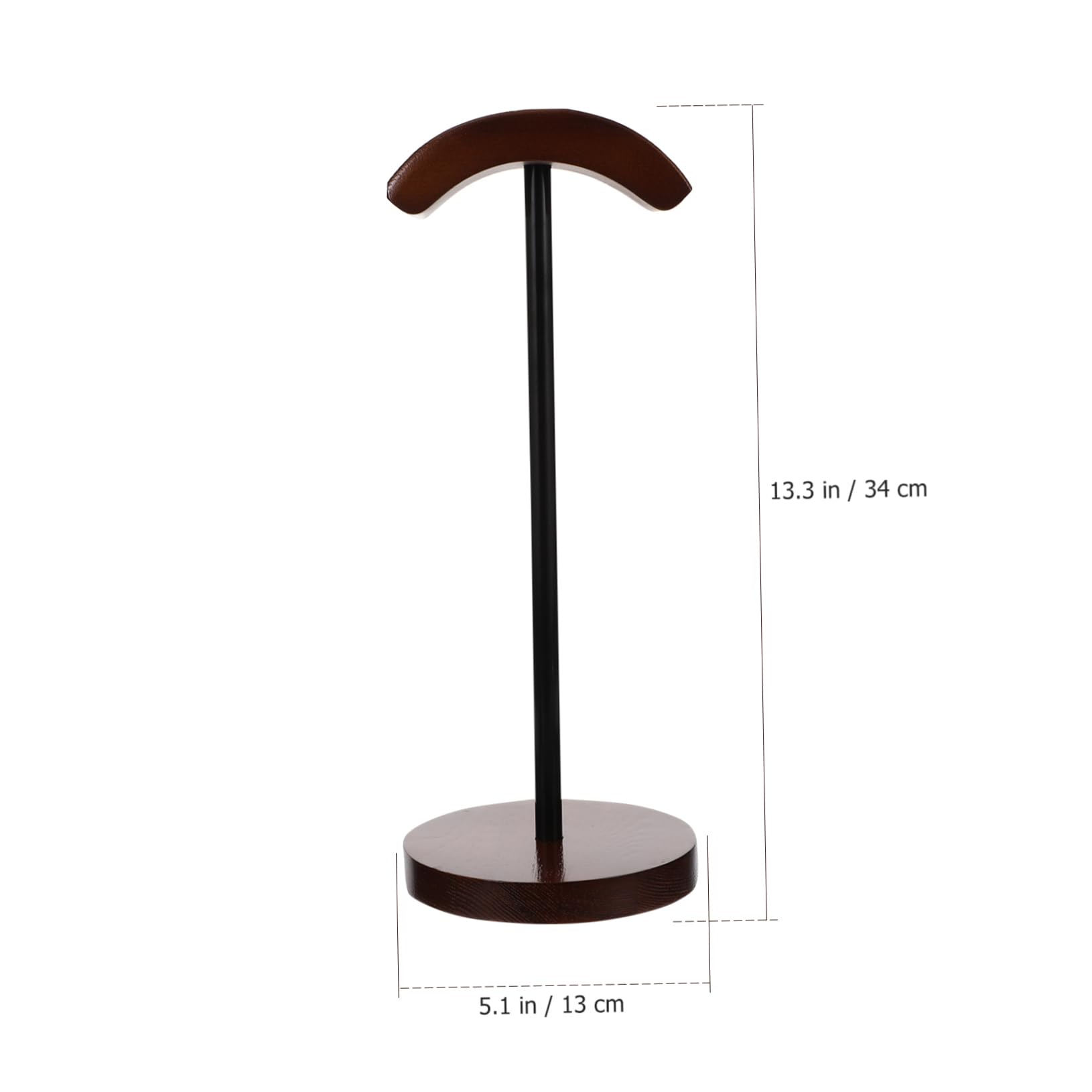 Supporto Porta Cuffie in Legno da Tavolo Appoggio Cuffie Over-ear Base Stabile per Cuffie Cablate o Wireless