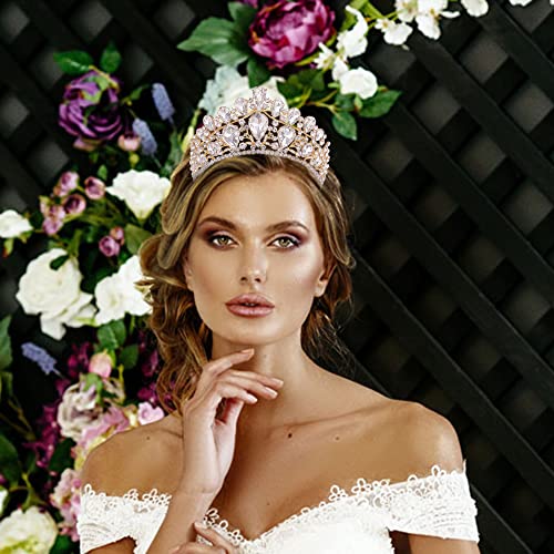 Milisente Kroon dames prinses diadeem bruiloft kroon bruid tiara bruids sieraden haaraccessoires - Image 7