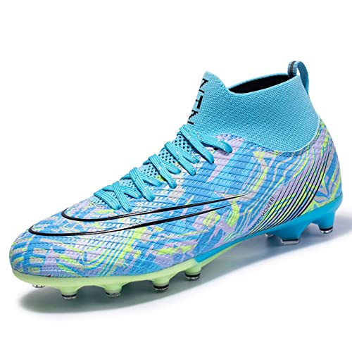 Xinghuanhua Chaussures de Football pour Hommes Clous écrasés antidérapants Chaussures de Football pour Enfants Longues Pointes Baskets pour Adultes Chaussures de Football Haut de Gamme Cover