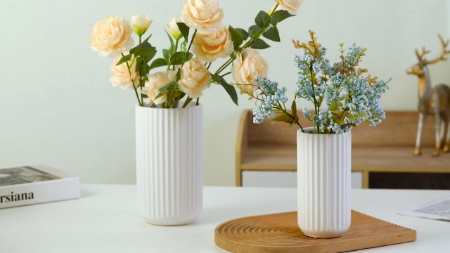 Vase Céramique 20cm Marbre Blanc Or - Design Élégant Haut Pour Fleurs, Mariage, Déco Salon Et Table Vase Decoratif Vase Céramique 20cm Marbre Blanc Or - Design Élégant Haut Pour Fleurs, Mariage, Déco Salon Et Table Vase Decoratif