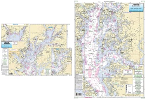 Upper Chesapeake Bay - Laminated Nautical Navigation & Fishing Chart by Captain Segull's Nautical Sportfishing Charts | Chart # CBU120