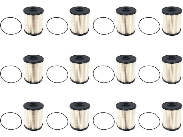 Marketplace Auto Parts Fuel Filter Kit - 12 Piece - Compatible with 2000-2009 Dodge Ram 2500 5.9L Turbo Diesel