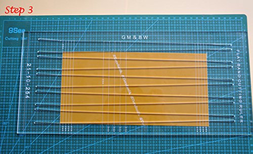 GM&BW Righello con Taglierino Circolare per