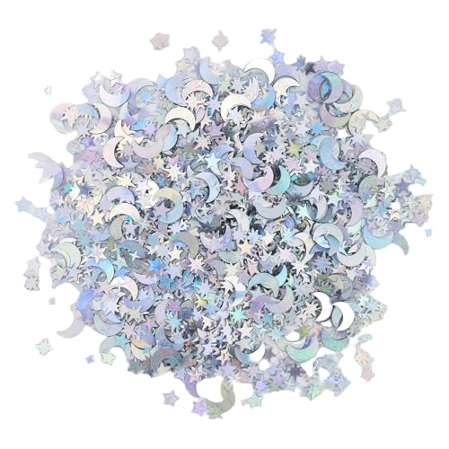 4000 pezzi coriandoli a forma di stella, 30 g, coriandoli stelle scintillanti, coriandoli a forma di stella, per lavori artigianali, scrapbooking, confezioni regalo, feste di compleanno, matrimoni