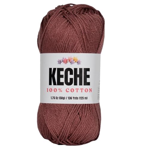 Cotton Yarn - 100% Cotton Yarn for Crocheting and Knitting,