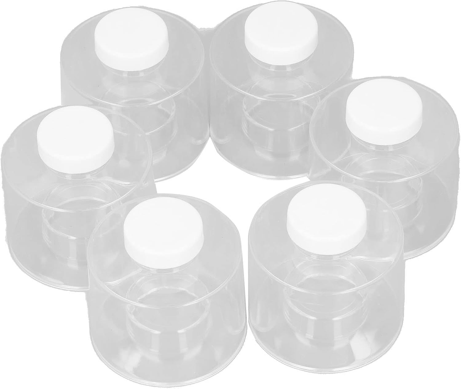 Horoper 6 Pcs Seasoning Box, Transparent Stackable Spice Pot Spice Tower, Spice Storage Box with Separate Covers, Travel Seasoning Pot Spice Jars Containers with Sifters