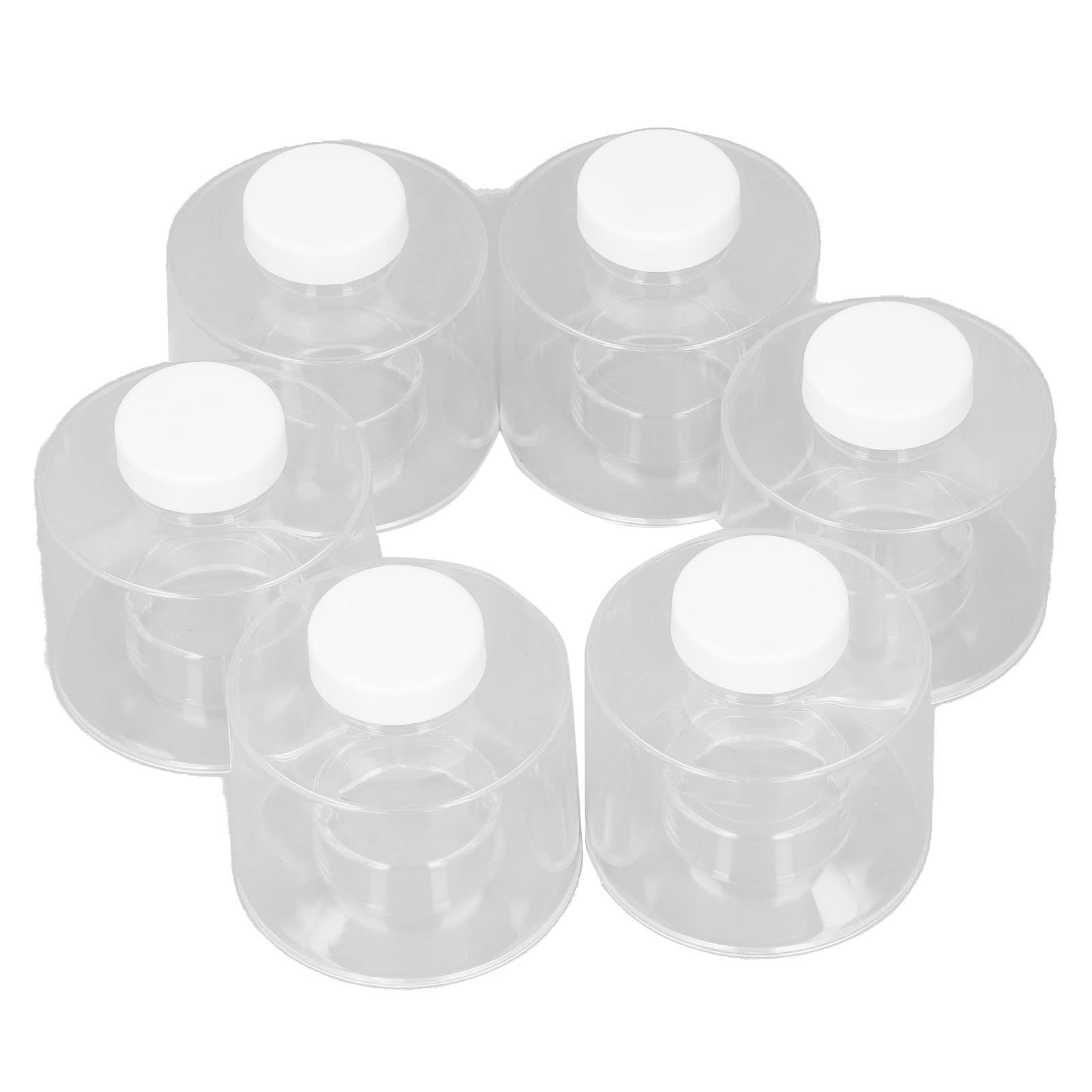 6 Pcs Stackable Tower Transparent Pot Seasoning Bottle Kitchen Storage