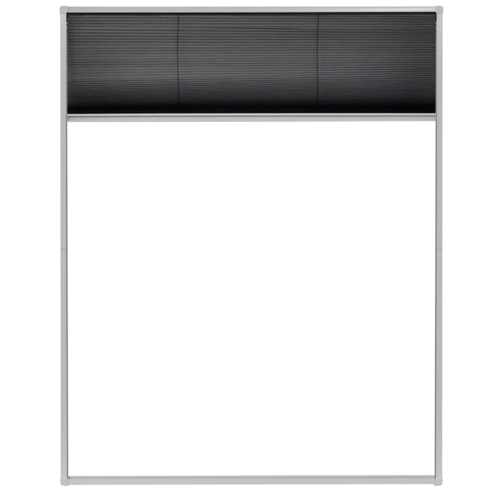 Gecheer Insektenschutz-Plissee, mit feinem Fiberglas-Maschen und Alurahmen, für Dachfenster, 80 x 100 cm, für Zuhause und Schlafzimmer