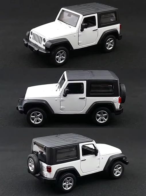 Image of SHAKTISM Thar Diecast Model Toy, 1:32 Scale with Sound & Lights Pull Back Collectible Vehicle Toy Door Opening Scale Car Model Birthday Gift for Boys Girls (White-Diecast Metal Car)