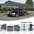 12 ×20 Metal Carport with Galvanized Steel Roof, Heavy Duty Outdoor Garage Shed Alternative, Car Canopy Storage Pavilion, Dark Grey