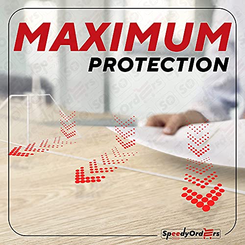 SPEEDYORDERS Protective Sneeze Guard, 1/4\" thick 24\" W x 16\" H NO Opening Clear Acrylic Plexiglass Shield For Counters, Transaction Window for Employers & Customers, Barrier Against Sneezing