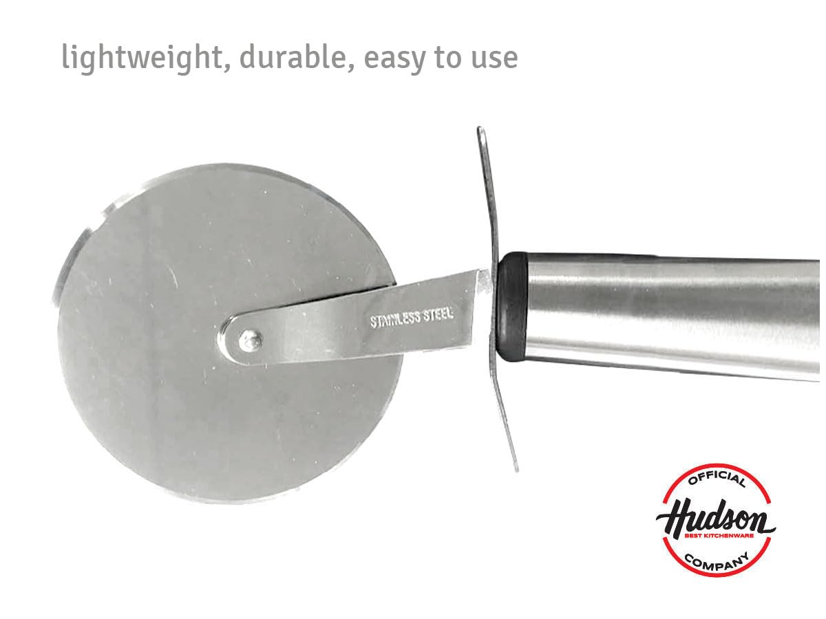HUDSON Premium Pizza Cutter Wheel Stainless Steel