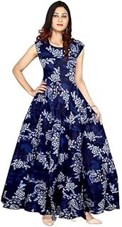 Womens Anarkali Printed Rayon Kurti Style Gown-image-11