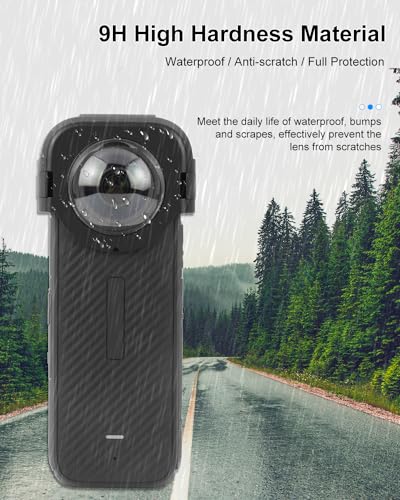 Protector de lente PULUZ para Insta360 X4, cubierta protectora de vidrio óptico removible, resistente al agua y a los arañazos para cámara Insta360 X4 miniatura 3
