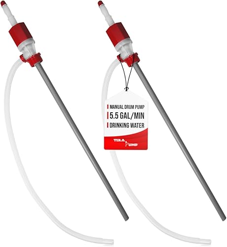 TERAPUMP - Bomba de agua potable de tambor de velocidad rápida, sin BPA, de grado alimenticio, sin BPA, 2 unidades