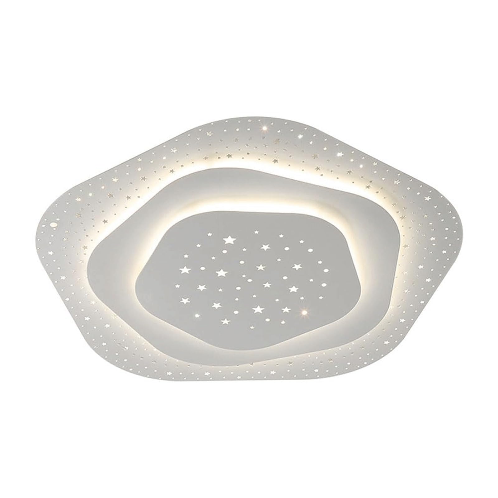 DUddTTW Star Ceiling Light Fixture LED Ceiling Lamp Flush Mount Lighting Acrylic Close to Ceiling Light Entryway Chandelier Remote Control