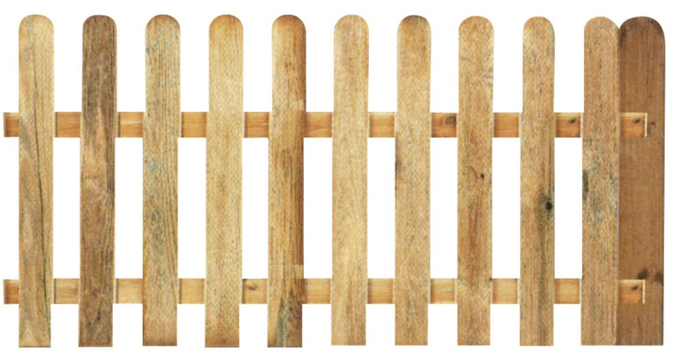 VERDELOOK Maremma, Staccionata autoclavata 180x90 cm, per Recinzione Giardino