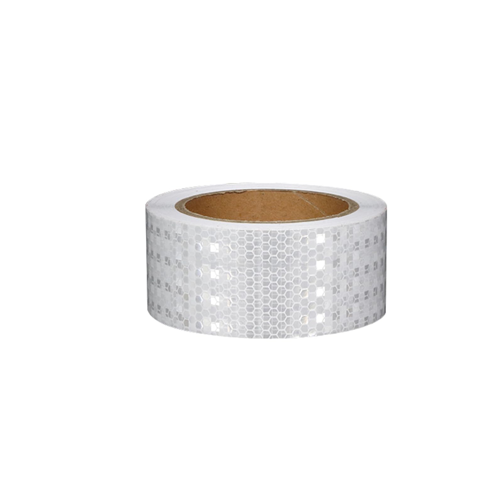 Cinta reflectante de 2 pulgadas x 32,8 pies for exteriores, impermeable, fuerte adhesivo, cinta de advertencia de seguridad, reflector de alta visibilidad, cinta de visibilidad, roja(White)