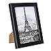 upsimples 5x7 Picture Frame with Real Glass,Bulk Photo Frames for Wall or Tabletop Display,Set of 17,Black