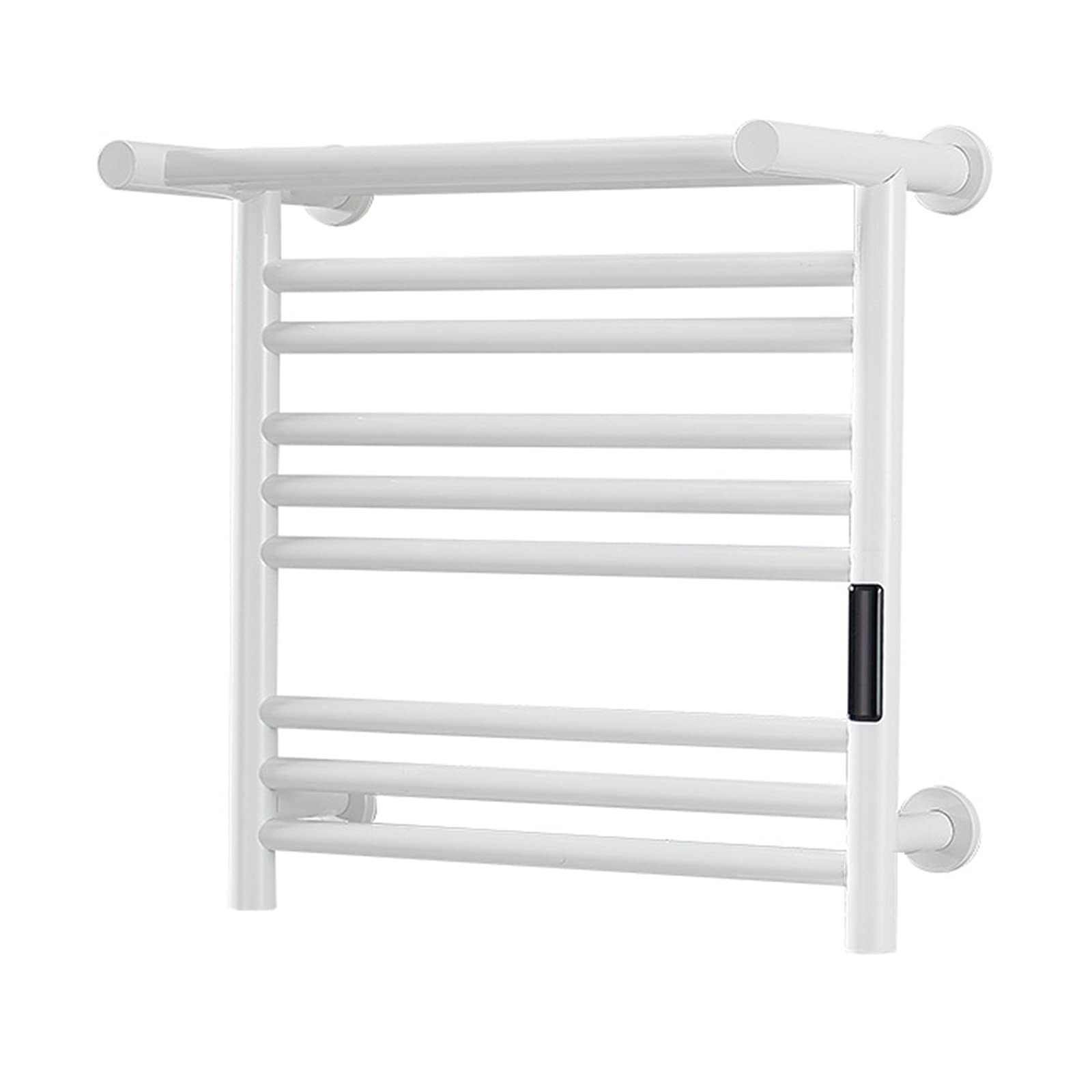 Towel Warmer/Electric Heated Towel Rack with Timer, Bathroom Wall Mounted White Towel Warmer Drying Rack, 304 Stainless Steel Constant Temperature Heating Towel Rail with Top Shelf (Hardwired )