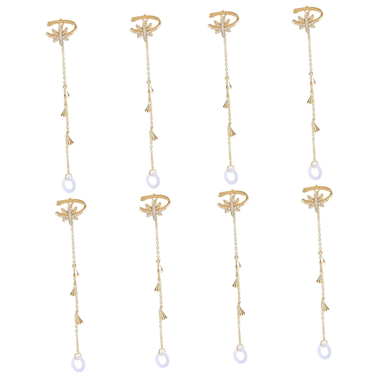 BESTonZON 4pares Cadena Antipérdida para Auriculares Inalámbricos Correa y Ligera para Sujetar Auriculares Compatible Estilos Diversos para Ejercicio