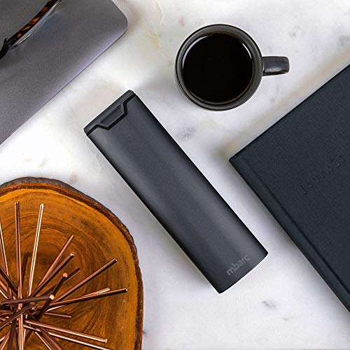 Tablettenbox, 7 dagen grote pillendoos 7 dagen voor onderweg, hoogwaardig, stijlvol aluminium en houten pillendoosje met voor voedingssupplementen, pillen, vitaminen en medicijnen, staalgrijs - Afbeelding 6