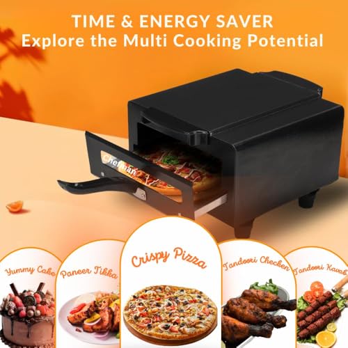 Image of Chefman 10-Inch Heavy-Duty Electric Tandoor | 1500W Heating Element for Quick and Even Cooking | Versatile Appliance for Grilling, Baking, Roasting, and Authentic Tandoori Cooking at Home