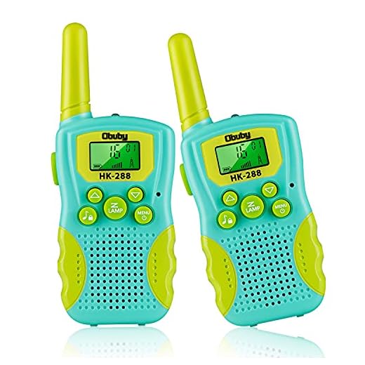 Kids Walkie Talkies 3 KMs Long Range 2 Way Radio 22 Channels for Kid Toys Gifts with Backlit LCD Flashlight Best Gift for Age 3-12 Boys and Girls for Outdoor Adventure Game