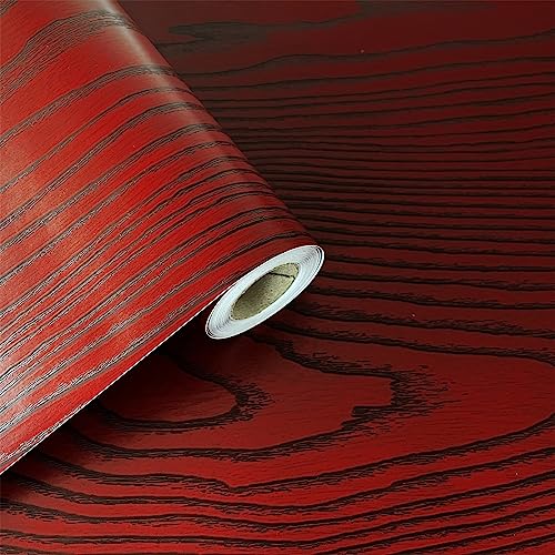 Orainege Wood Peel and Stick Wallpaper Red Wood Grain Contact Paper 15.8inch x 196.8inch Vintage Wood Wallpaper for Cabinet Wood Grain Decorative Self Adhesive Wallpaper Removable Wood Contact Paper Orainege Wood Peel and Stick Wallpaper Red Wood Grain Contact Paper 15.8inch x 196.8inch Vintage Wood Wallpaper for Cabinet Wood Grain Decorative Self Adhesive Wallpaper Removable Wood Contact Paper
