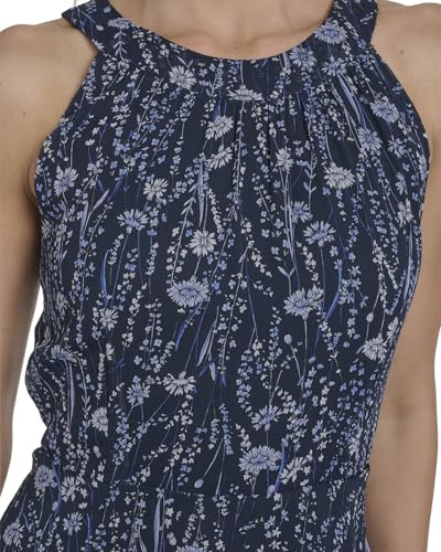 Image of Tommy Hilfiger Women's Sleeveless Halter Neck Tiered Skirt Maxi Dress