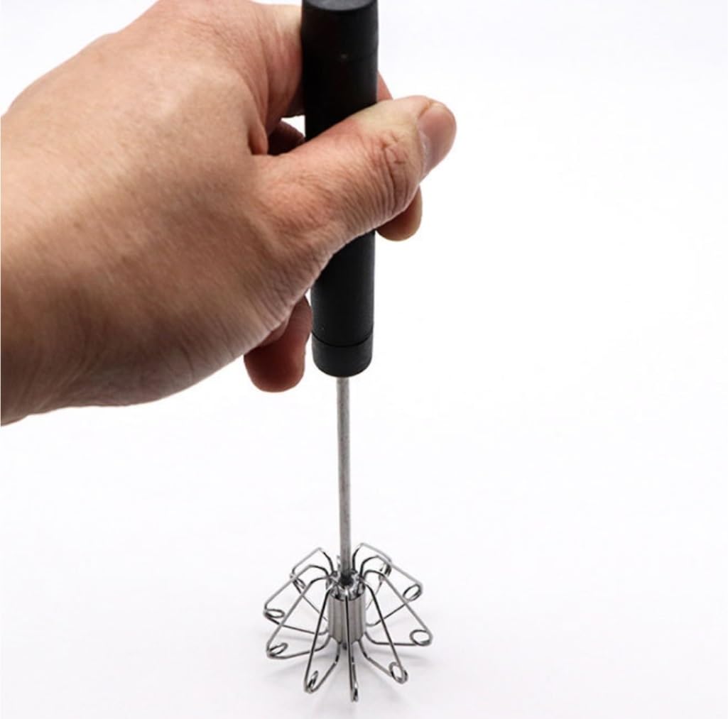 Batidor Varillas Cocina Batidora Manual De Acero Inoxidable For El Hogar, Batidor De Huevos, Espumador De Leche, Herramienta Multifunción, Utensilios De Cocina Barillas Batir Batidor De Huevo(White)