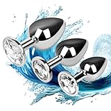 3 Pieces Newly Butt Toys Plug Trainer Kit Anales Expanding Butt Adult Toys Relaxing Christmas for Women/Men Gifts Sunglasses Party (B10)