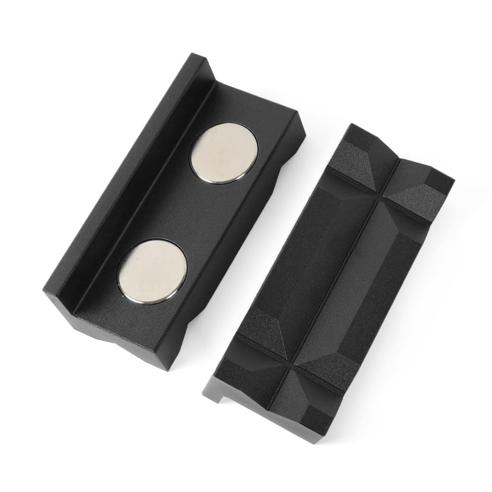 Sponsored Ad – 4" Vise Jaws Pads, Strongly Magnetic Aluminum Vice Jaws Pads, Professional Grade Multi-Purpose Vise Jaw Protective Inserts for Any Metal Bench Vice,Black