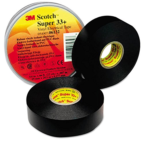 3M 06133 Scotch 33+ Super Vinyl Electrical Tape, 3/4" x 52ft