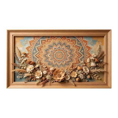 Arte de pared grande 3D de tela mate: decoración geométrica premium y elegante para salones